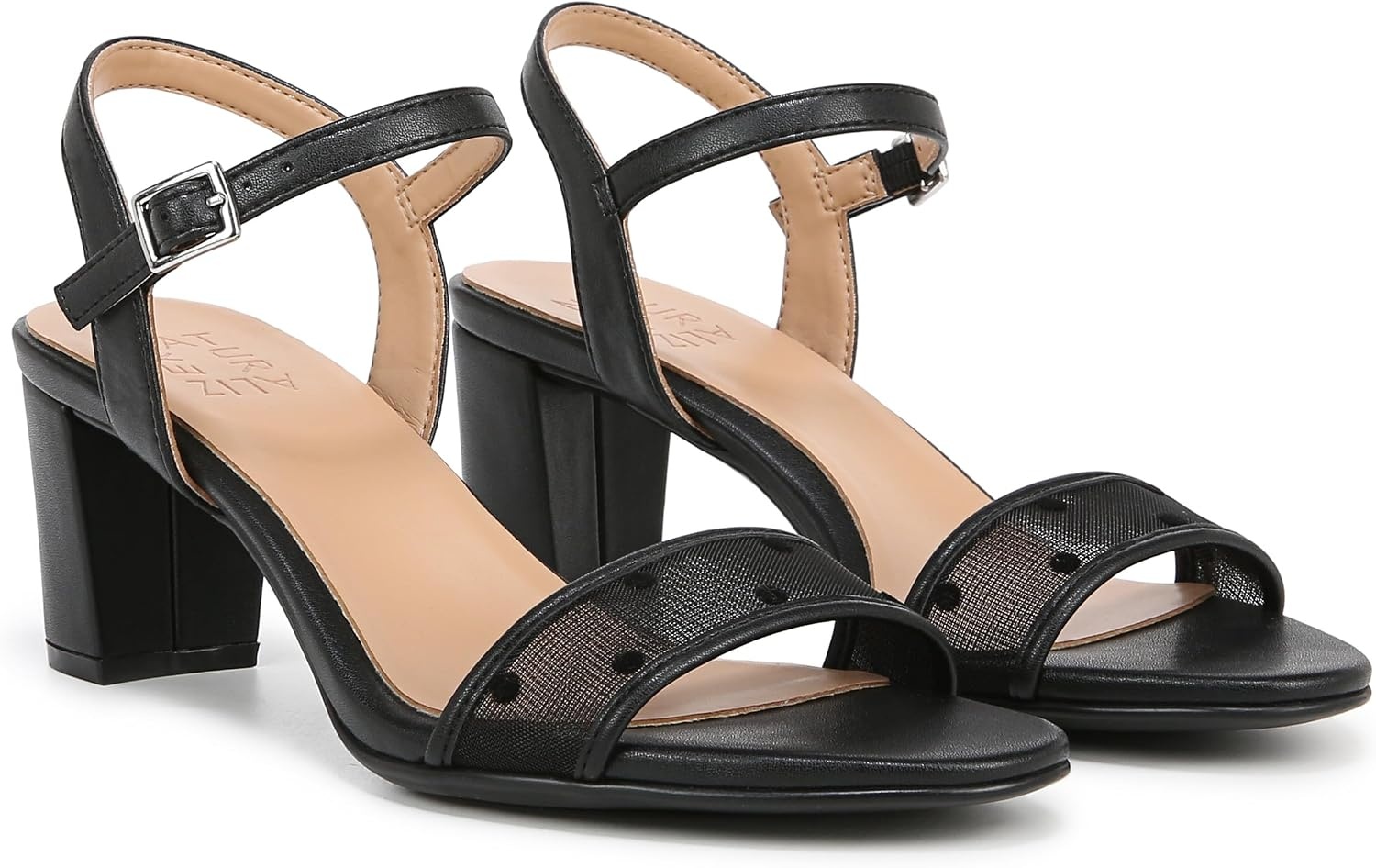 image:imageNaturalizer Womens Bristol SandalBlack Mesh Polka Dot