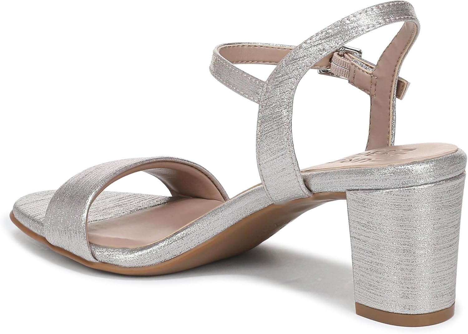 image:imageNaturalizer Womens Bristol SandalSoft Silver Metallic Linen