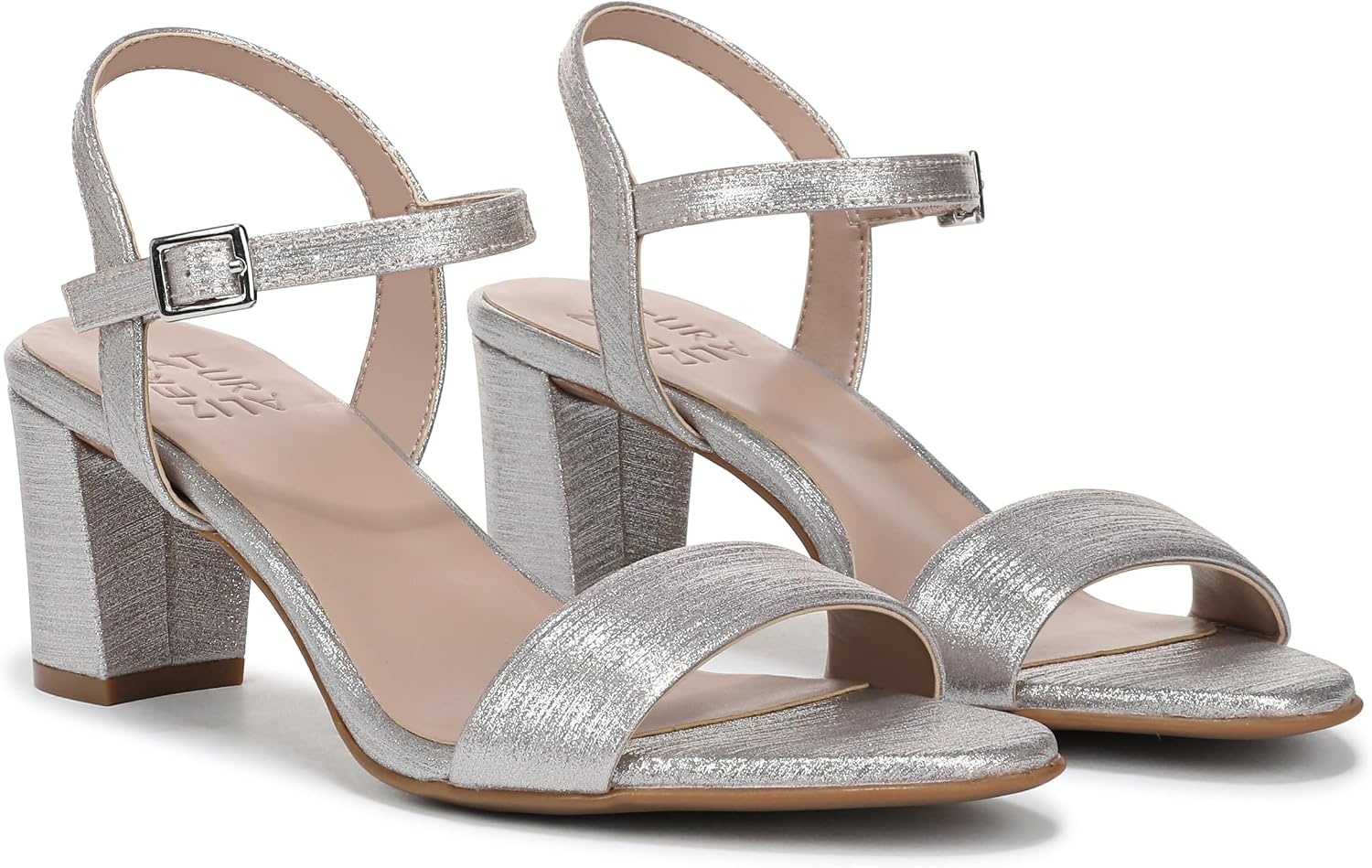 image:imageNaturalizer Womens Bristol SandalSoft Silver Metallic Linen