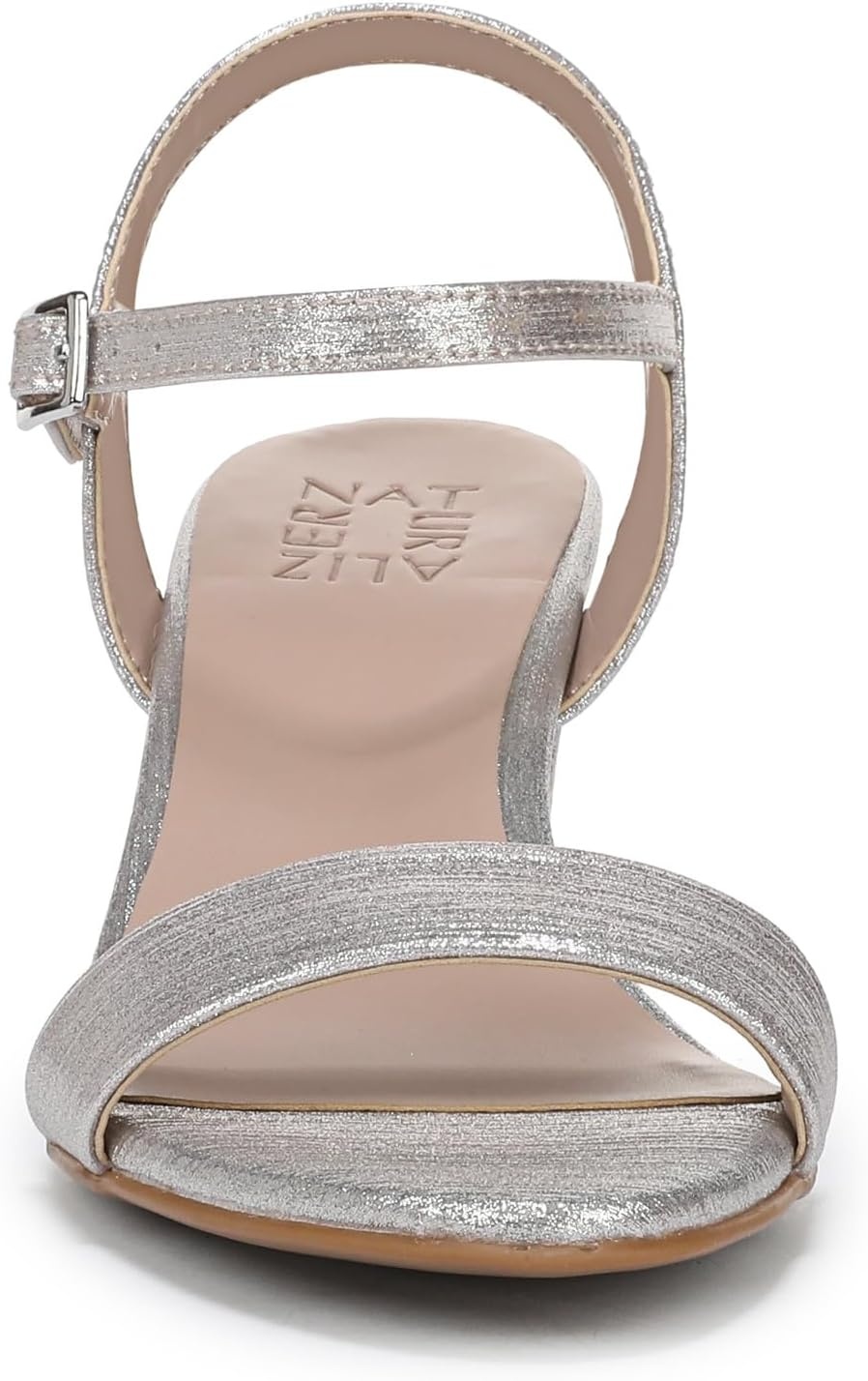 image:imageNaturalizer Womens Bristol SandalSoft Silver Metallic Linen