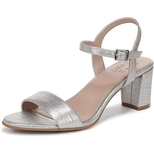 Naturalizer Women’s, Bristol Sandal(Soft Silver Metallic Linen)